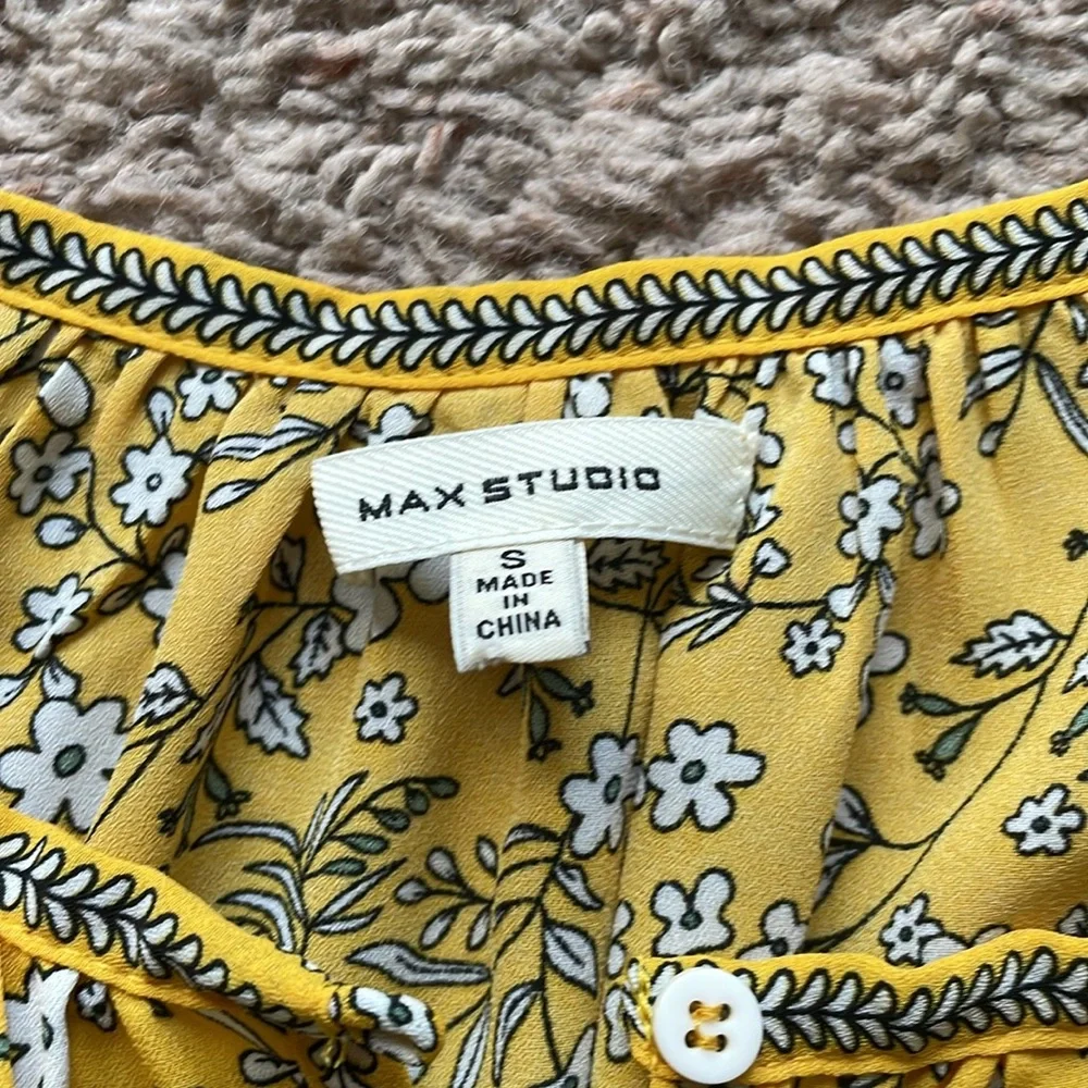 NWOT MAX Studio Too Blouse SMALL - Picture 4 of 6